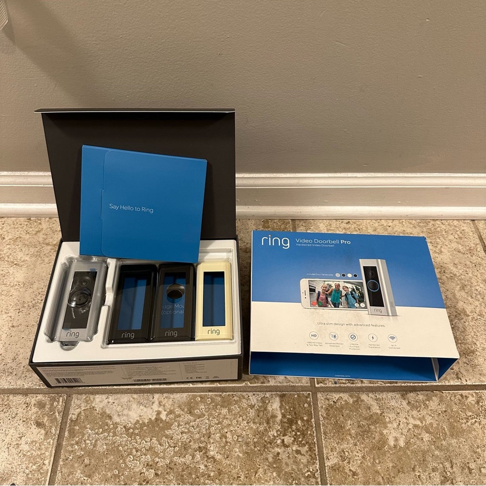 Ring Video Doorbell Pro (Wired, 1080p HD) - Brand New